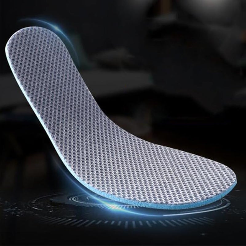GALPADA 4 Pairs Breathable Mesh Shock Absorbing Insoles For Men Size 43 Running Walking - Image 5